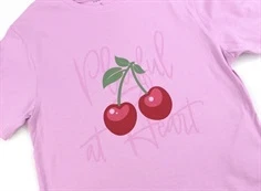 Name It pastel lavender kirsebær t-shirt